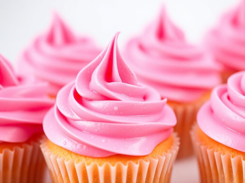 Pink raspberry buttercream cupcakes